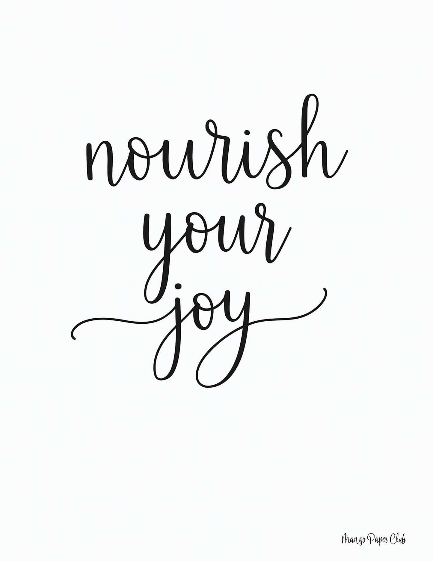 nourish your joy