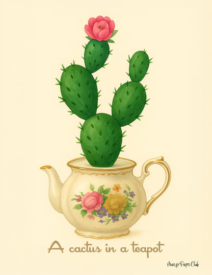 A Cactus in a Teapot