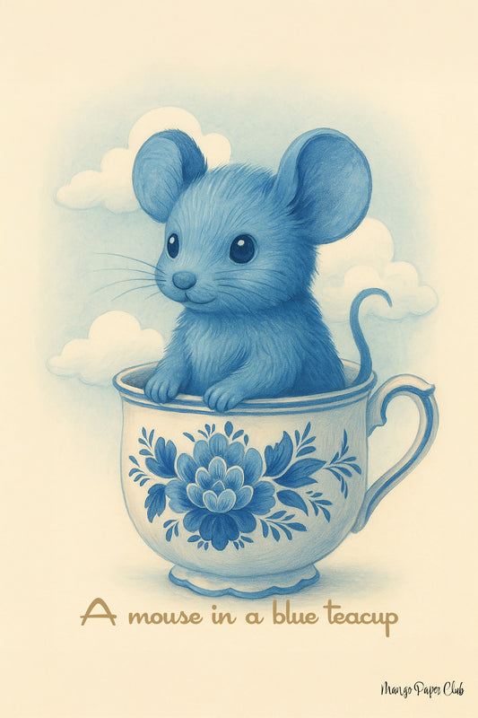 A Mouse in a Blue Teacup