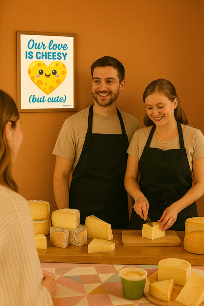 Our love is cheesy but cute
