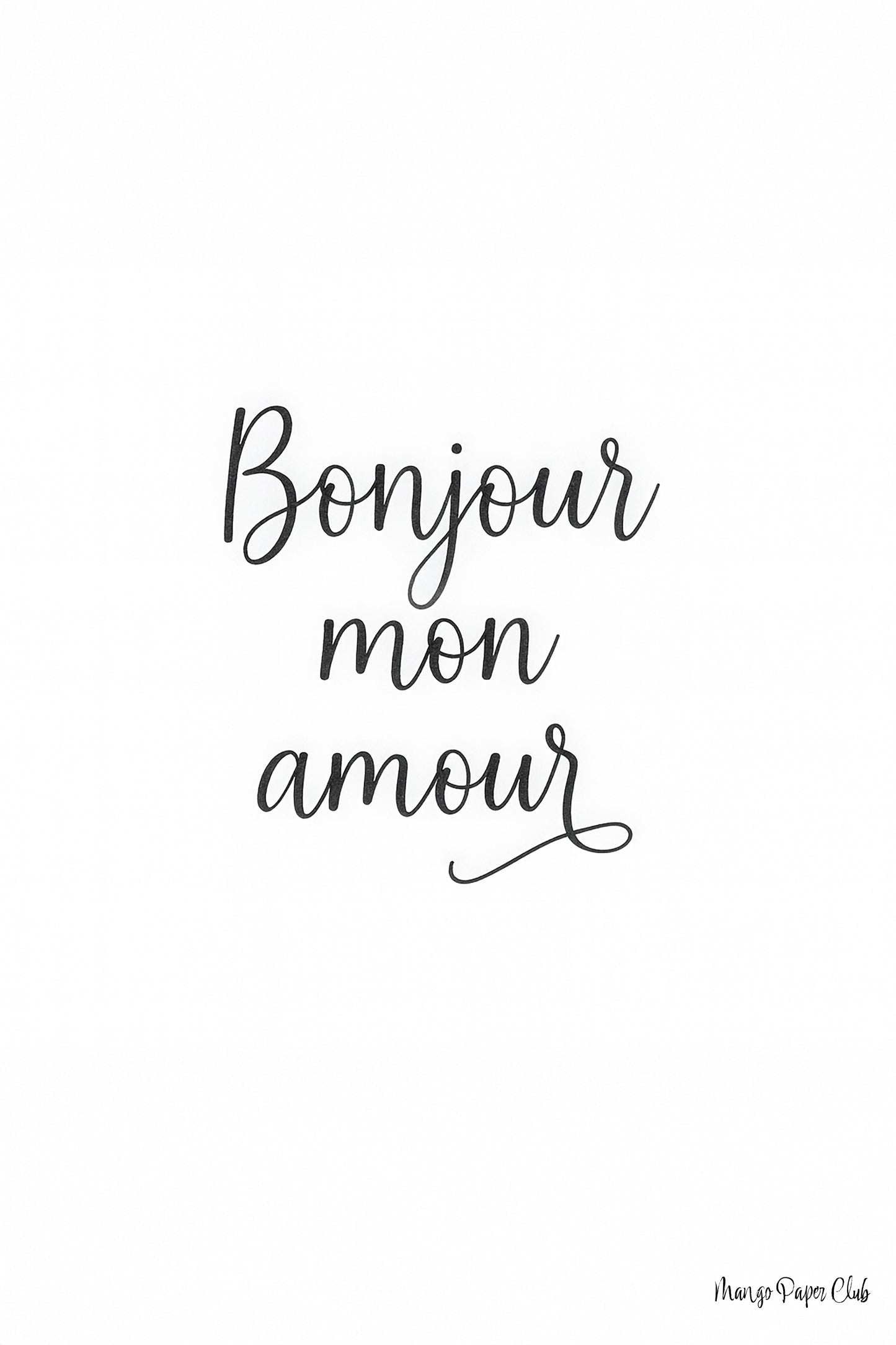 Bonjour Mon Amour