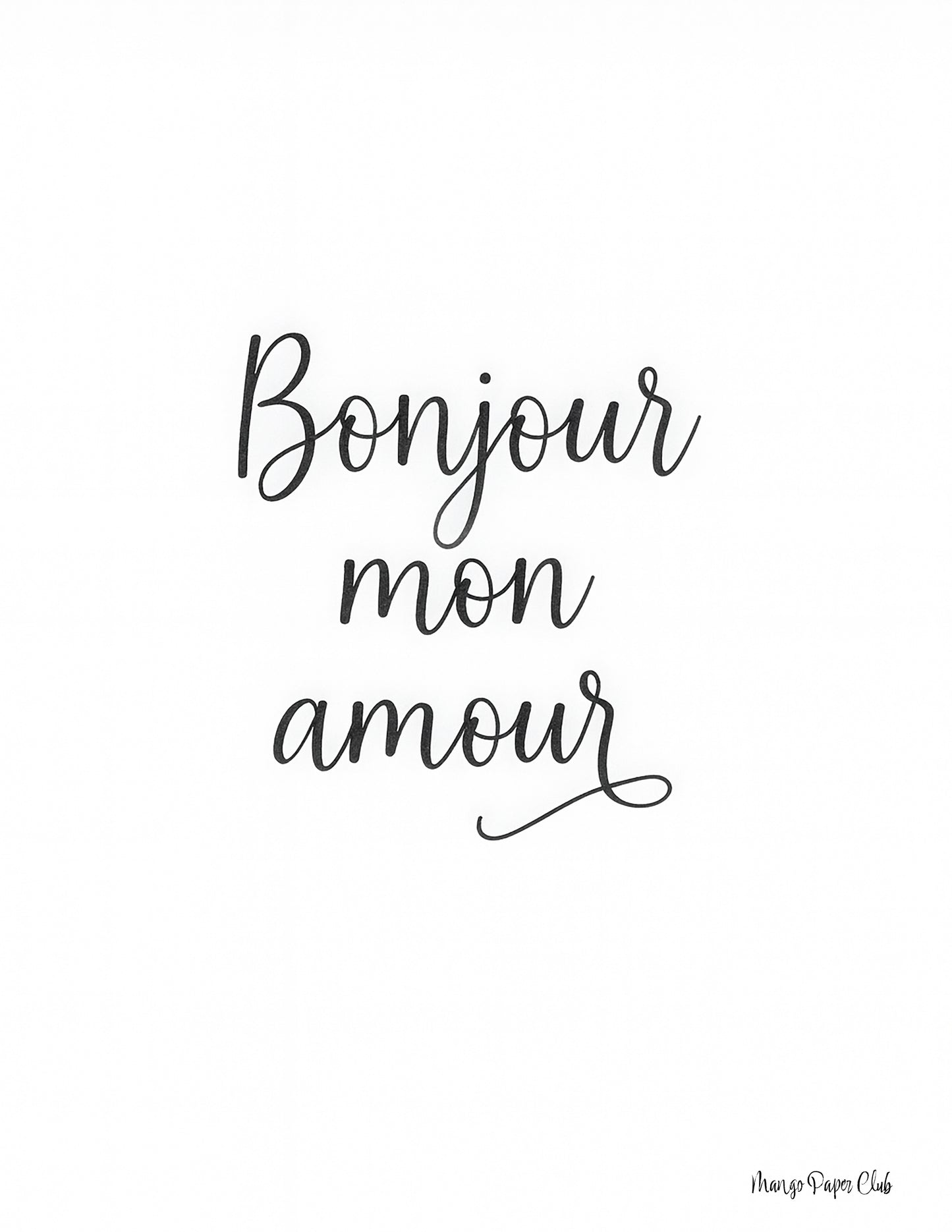 Bonjour Mon Amour