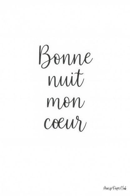 Bonne Nuit Mon Cœur