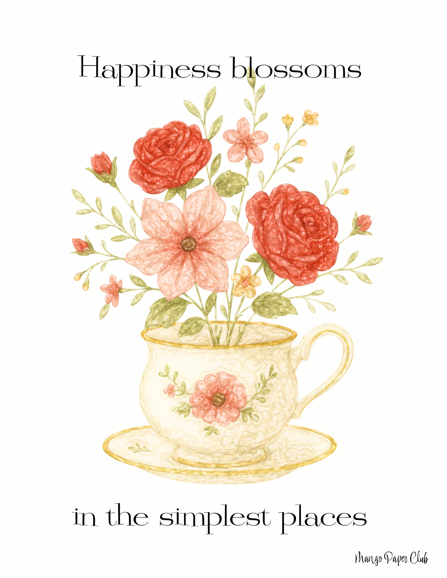 Happiness blossoms in the simplest places