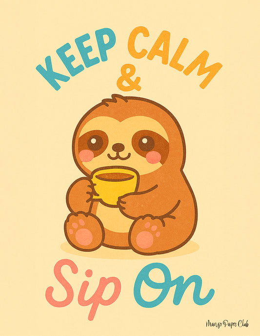 Keep calm & sip on- Sloth