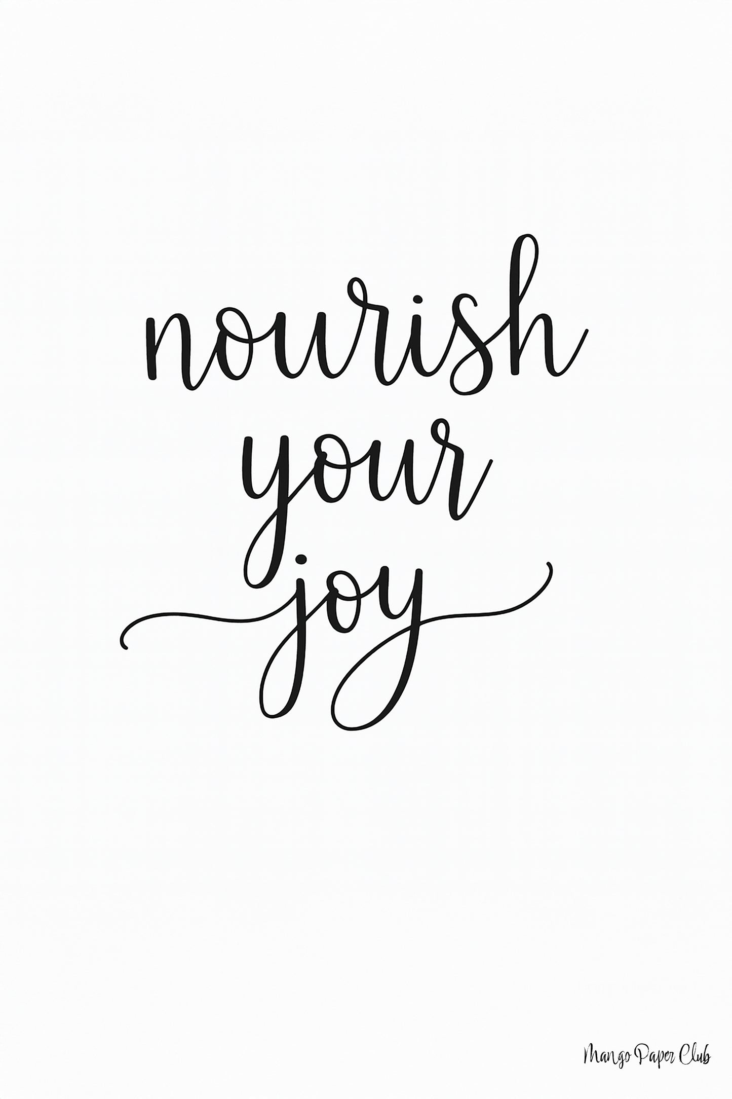 nourish your joy