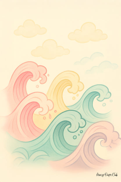 Waves in pastels