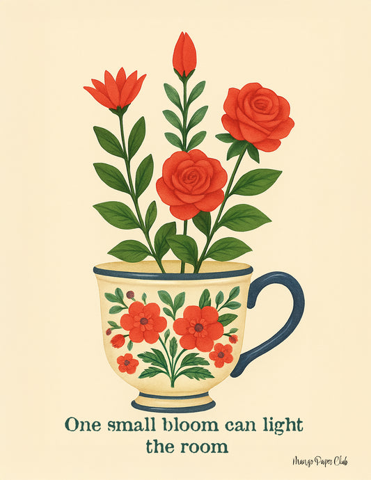 One small bloom can light the room
