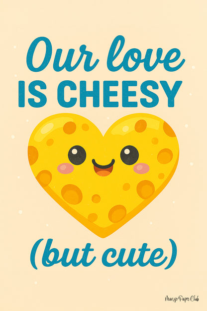 Our love is cheesy but cute