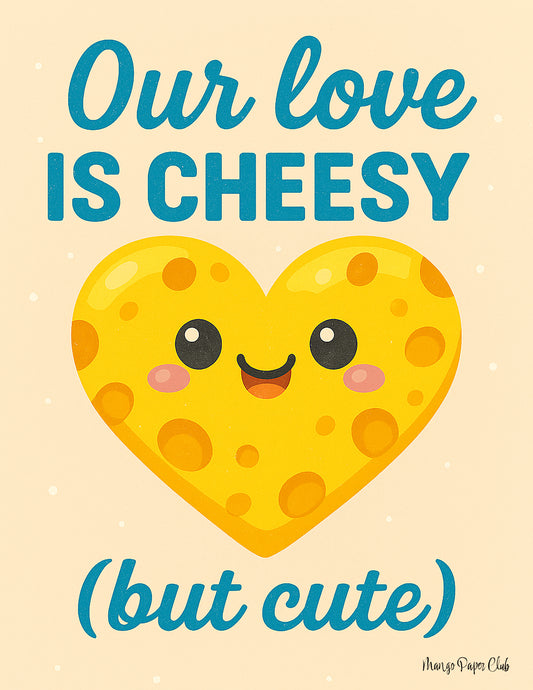 Our love is cheesy but cute