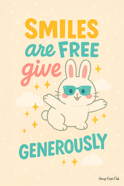 Smiles are free give generously