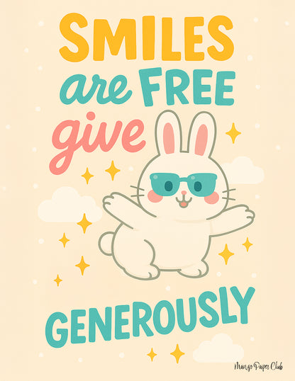 Smiles are free give generously
