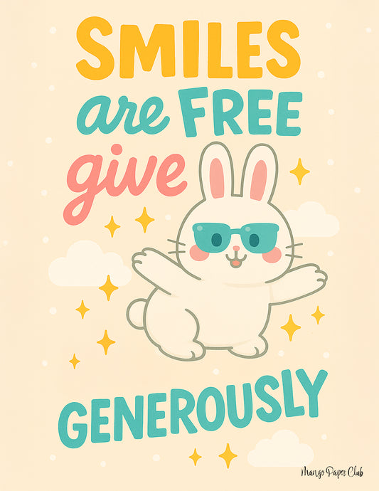 Smiles are free give generously