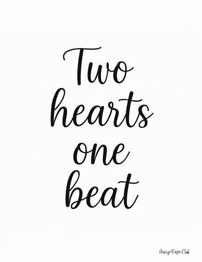 Two hearts one beat