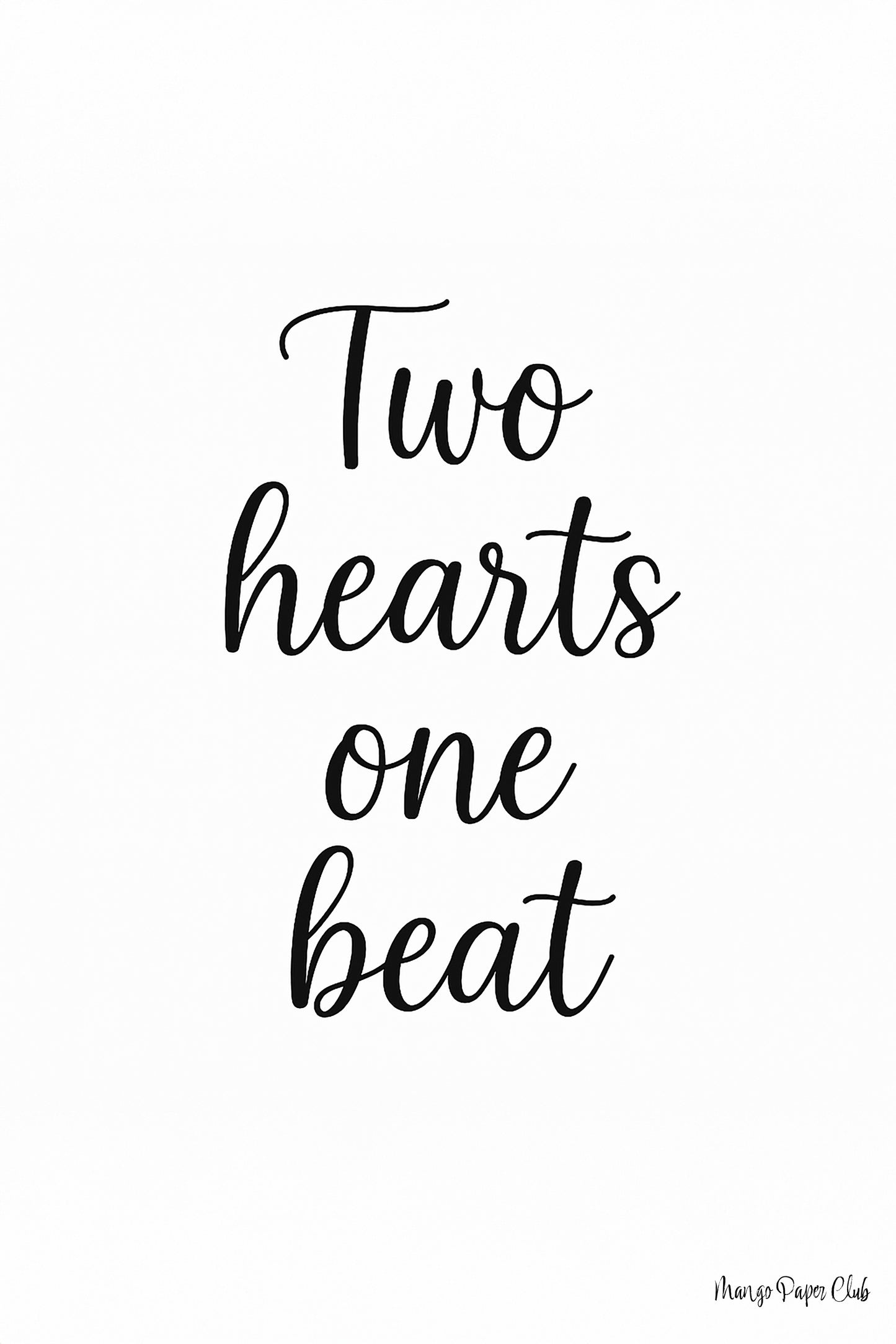 Two hearts one beat