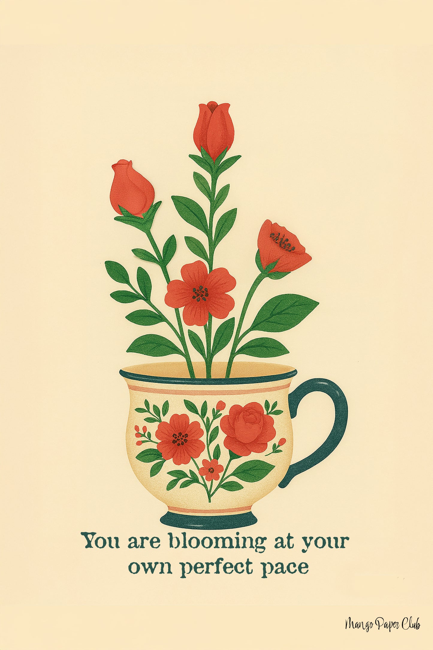 You are blooming at your own perfect pace