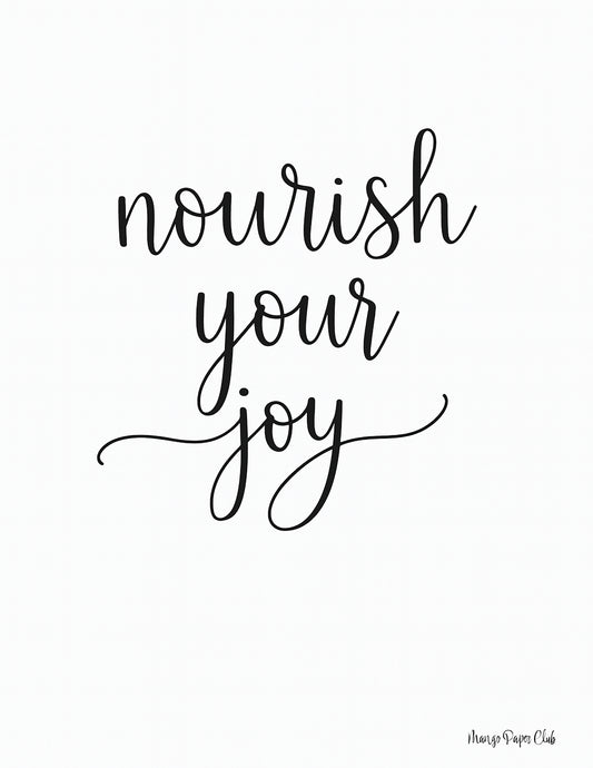 nourish your joy